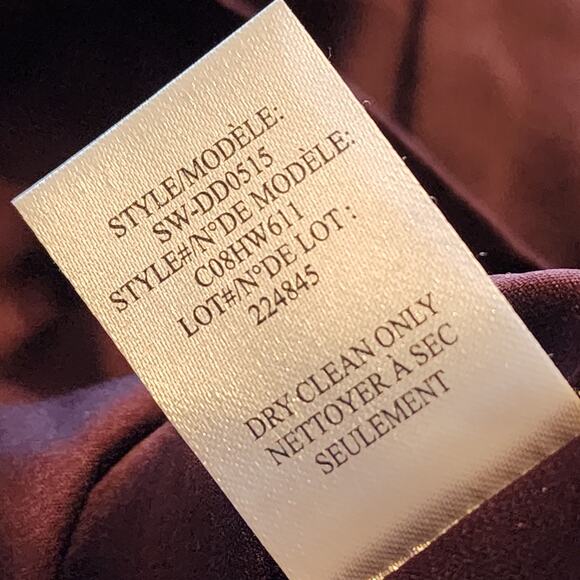 Helmut Lang Silk Purple Faux Wrap Dress - Picture 6 of 9